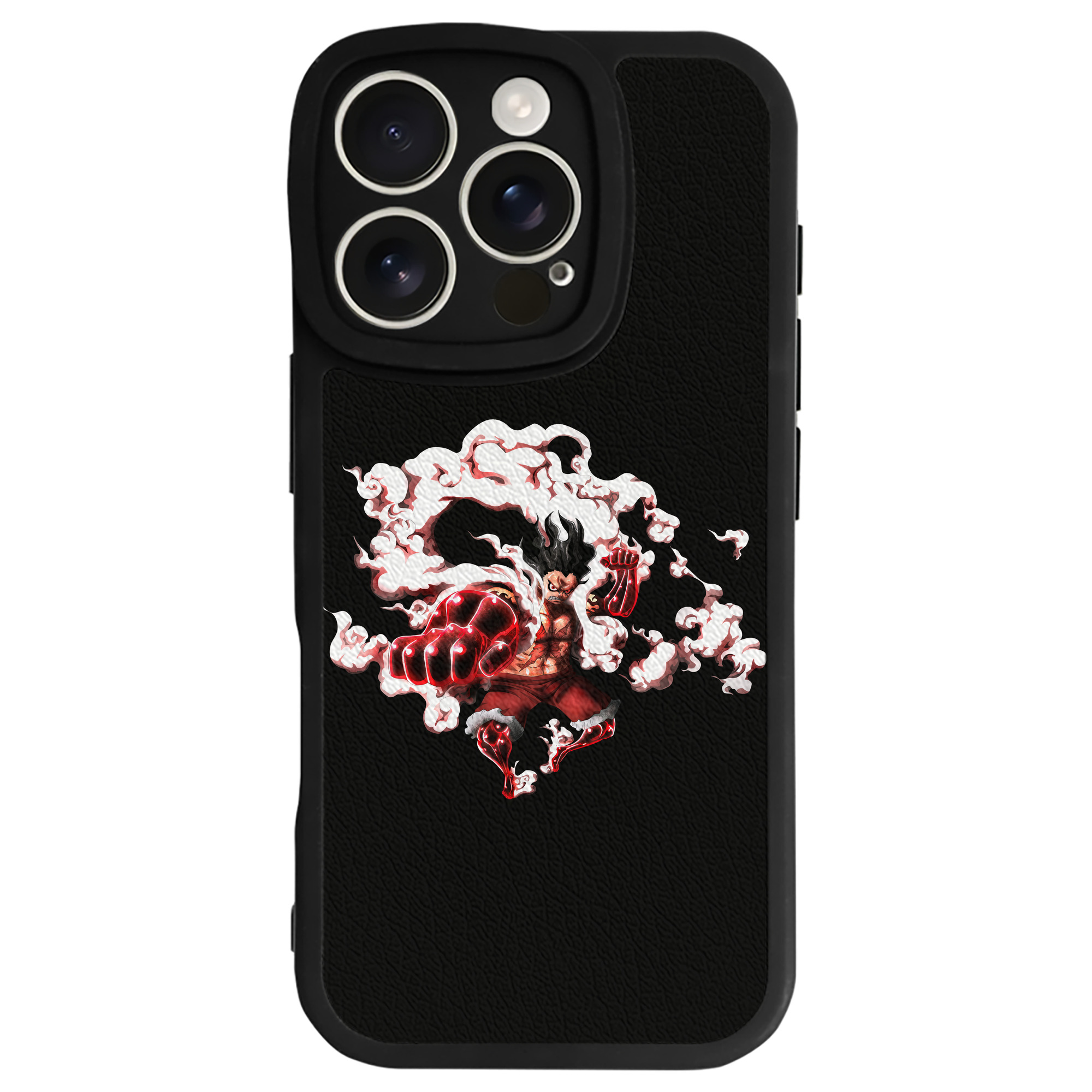 （画像用） ワンピース モンキー・D・ルフィ ONE PIECE Monkey D. Luffy 【iPhone 16シリーズ対応】シリコンスマホケース（レザー調） 材質：シリコン